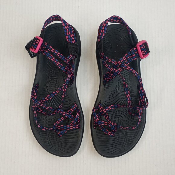 Chaco Shoes - Chaco Z/Volx X2 Blue Pink Strappy Sandals